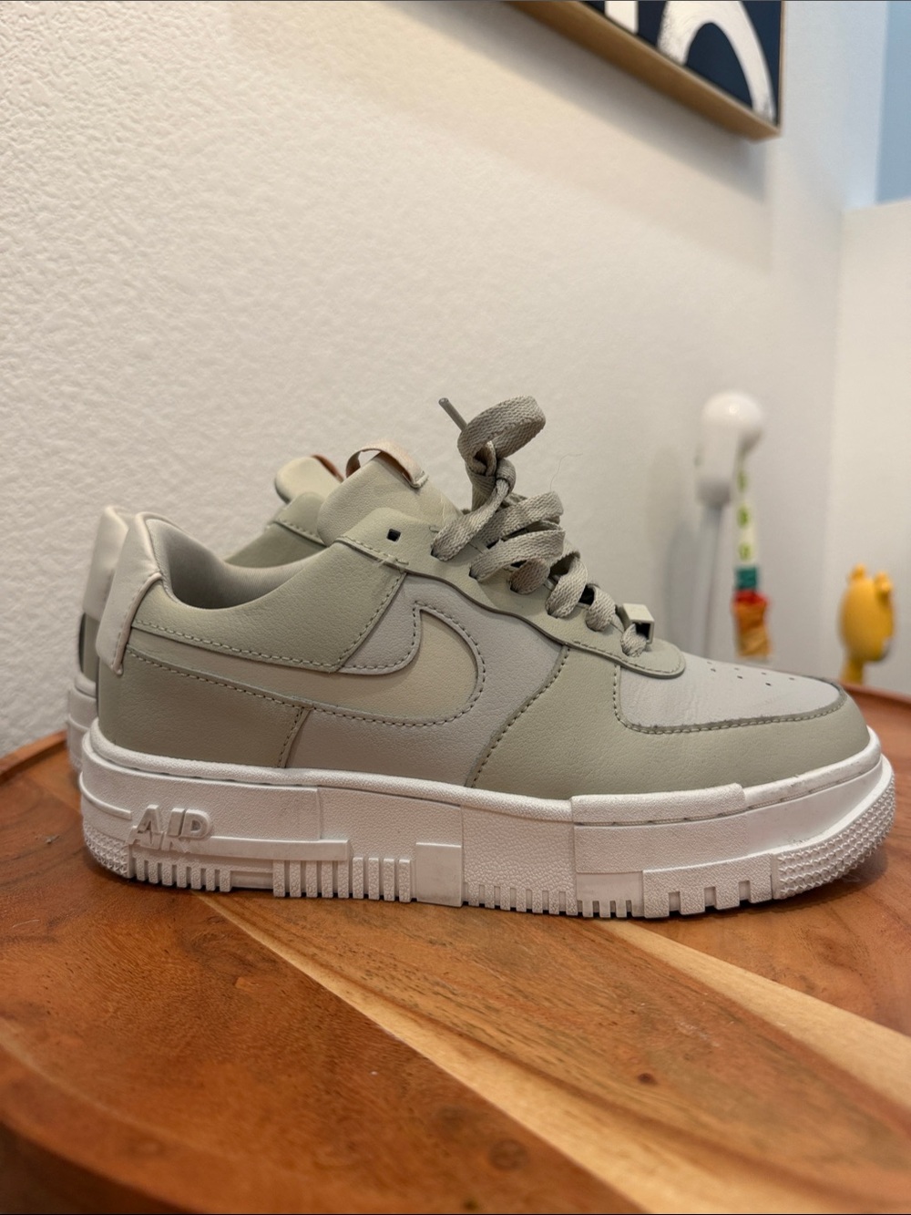 Nike Air Force 1 Sage Green Low-Top Sneakers
